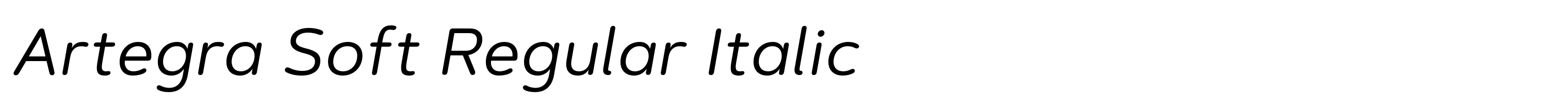 Artegra Soft Regular Italic